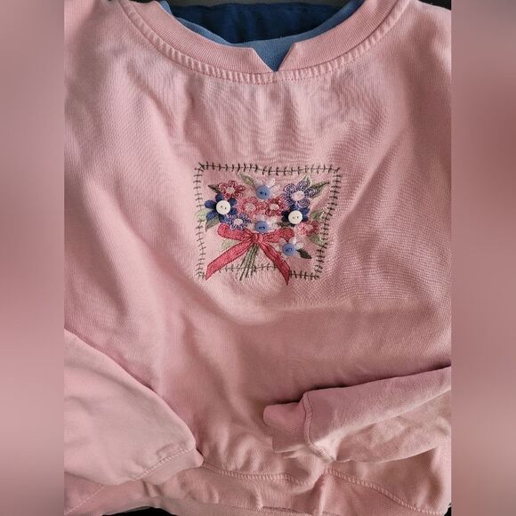 Vintage floral button sweater - Picture 11 of 16